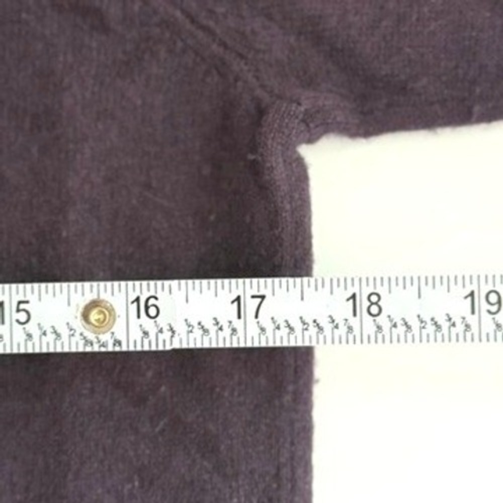 Club Monaco Plum Purple 100% Cashmere Bell Sleeve Button Back Sweater Womens Med - Picture 8 of 10